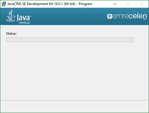 Java JDK Setup Kurulumunun Bitişi