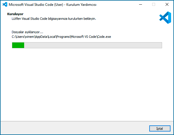 2021 Visual Studio Code Kurulum